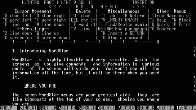 WordStar Software