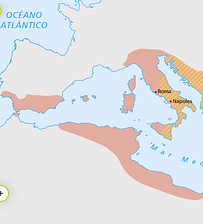 Territorios conquistados por Justiniano