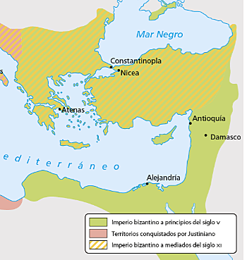 Imperio bizantino a principio de del siglo v