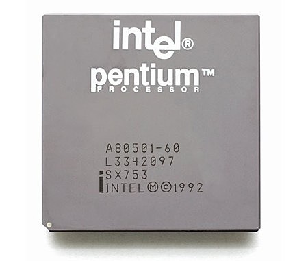 Aparición del microprocesador Pentium