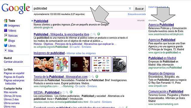 PUBLICIDAD EN TEXTO EN INTERNET