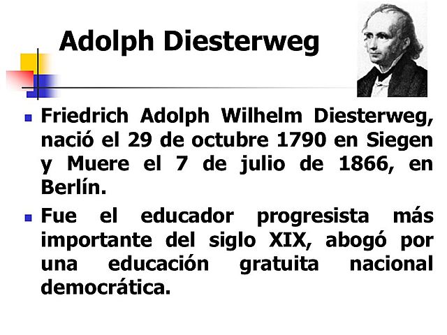 LA EDUCACIÓN SEGÚN ADOLPH WILHELM DIESTERWEG