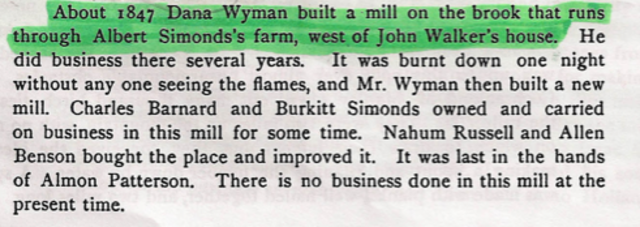 Wyman, Simonds, Barnard & Burkitt Simonds, Russell & Benson, and Patterson