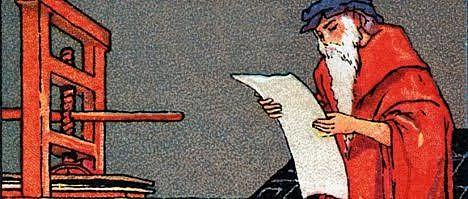 1460 tipos móviles de gueterberg