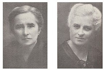 Las hermanas Agazzi:  Rosa (1866-1951) y Carolina Agazzi (1870-1945)