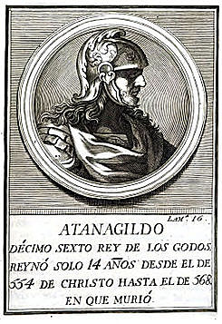 Reino visigodo de Toledo con Atanagildo