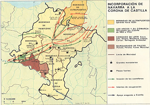 Fernando II anexiona Navarra al Reino de Castilla