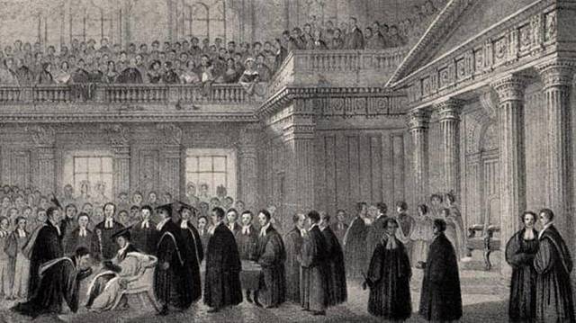 Siglo XVIII Exámenes de admisión.