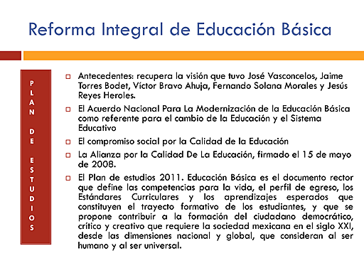Historia del Modelo Educativo