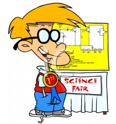 Trent gets first place at the science fair