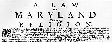 The Maryland Toleration Act