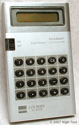 the Sharp EL-8026 "Sun Man"
