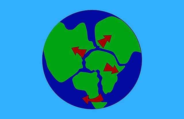 The continents finally approached their current position.
