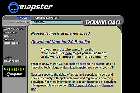 "Naepster" permite compartir  música (peer to peer)