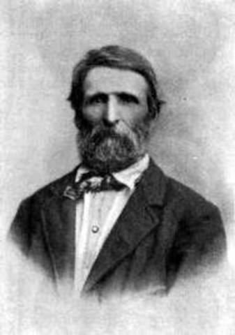 Louis Keseberg turns Mr. Hardkoop, an elderly Belgian traveling with him, out of his wagon to lighten the load.