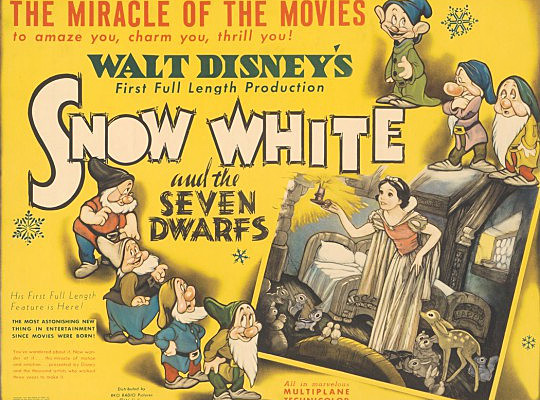 La primera película animada de larga duración de Walt Disney