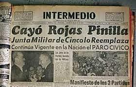 Pierde el poder el general Rojas Pinilla (EXTRALABORAL)