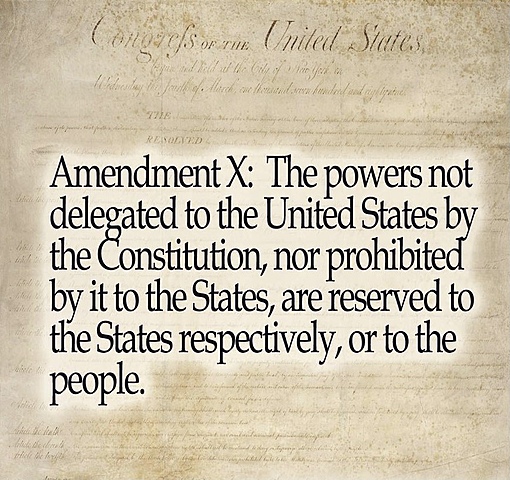 Education becomes a function of the states rather than the government passed by the Bill of Rights.