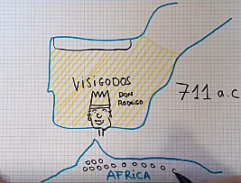 Don Rodrigo is the king.