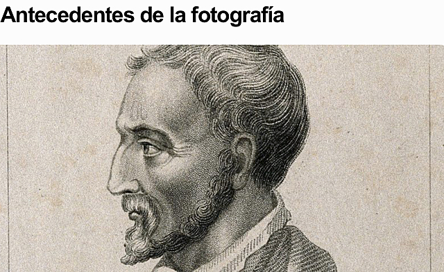 Antecedentes de la fotografia