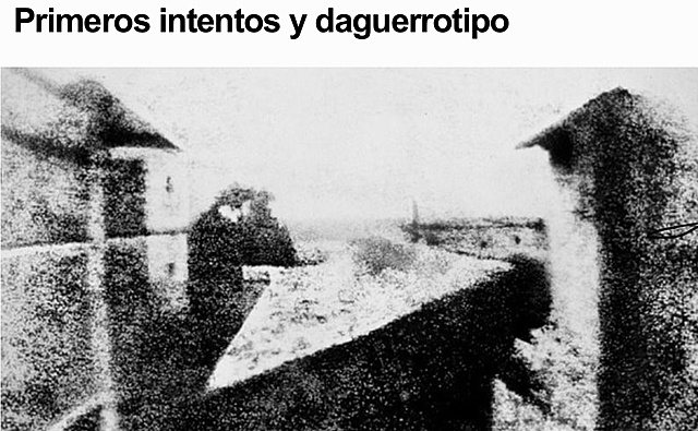 Primeros intentos y daguerrotipo.