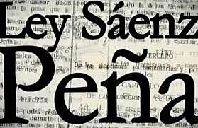 Ley Saenz Peña en Argentina