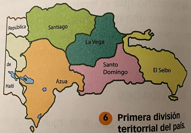 Primera división territorial del país.