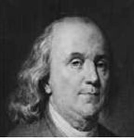 Benjamin Franklin discovers that lightning is electricity