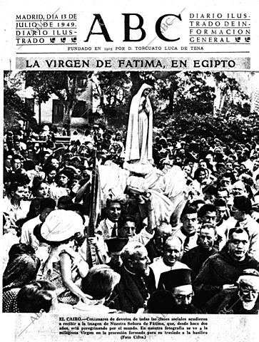 Nacimiento de mi abuela materna-Virgen de Fátima en Egipto