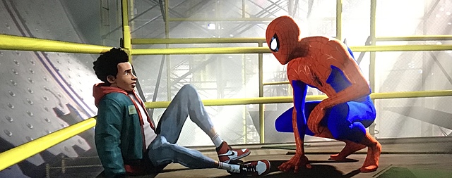 Miles meets spider man