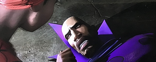 Miles uncle is a super villain but he dies