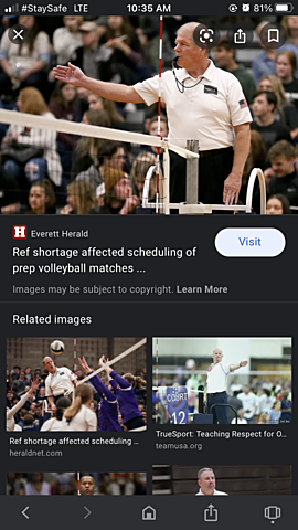 Refs were introduced to volleyball