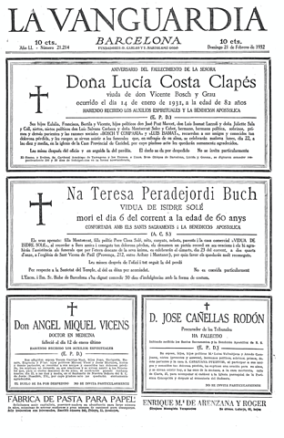 Nacimiento de mi abuela paterna. Cristina