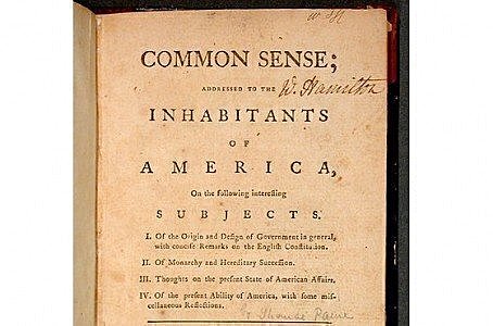 Publication of Common Sense