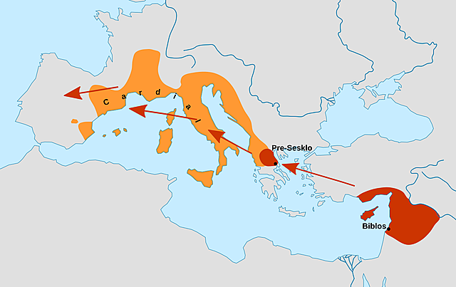 Aparición de la cerámica cardial.