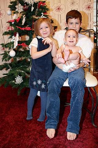 the first christmas the five members of the familiy together