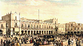 Timeline: Dificultades internas y externas de México.