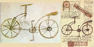 Bici en bocetos de DaVinci