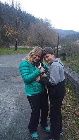 When we adopted my dog Maika