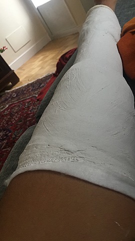 The first time I've broken something from my body