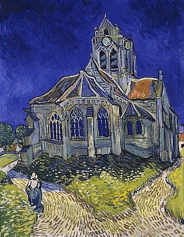 La iglesia de Auvers-sur-Oise de Vincent van Gogh
