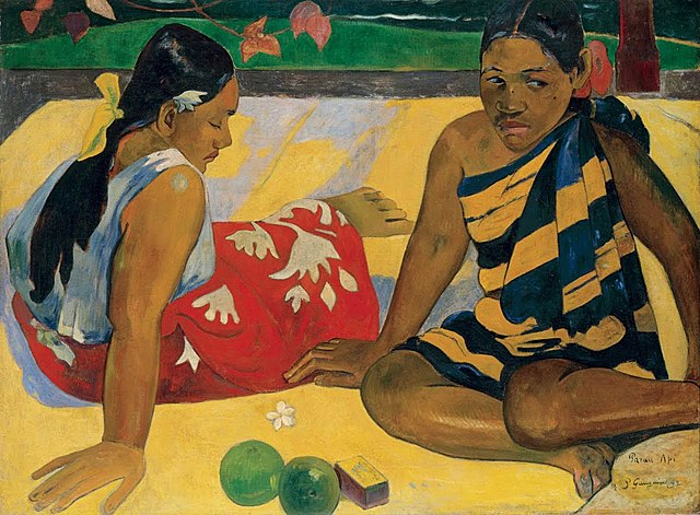 Mujeres de Tahití de Gauguin