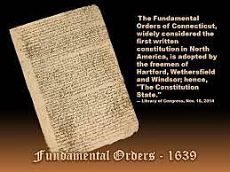 Fundamental Orders of Connecticut