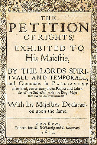 La Petición del derecho de 1628