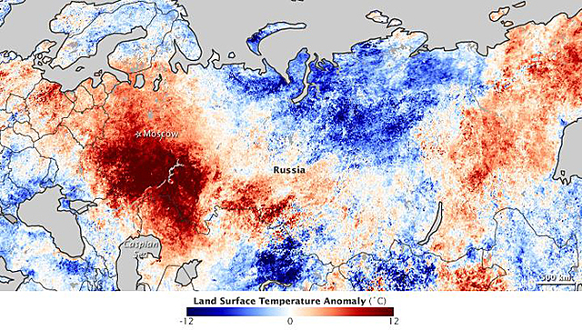 Ola de calor en Rusia