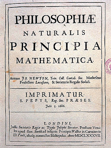 Publicacion de Philosophiæ naturalis principia mathematica