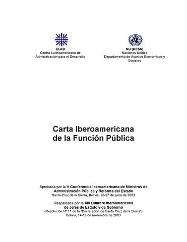Carta Iberoamericana de la Función Pública
