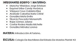 Timeline: Equipo 1 Linea del tiempo del turismo nacional