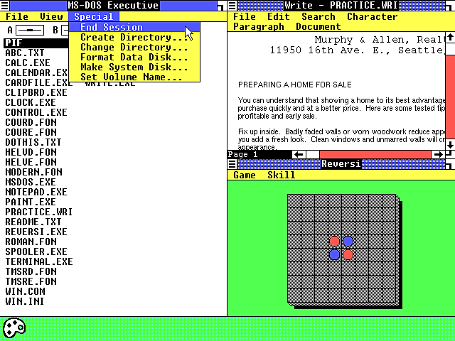 Se presenta Windows 1.0