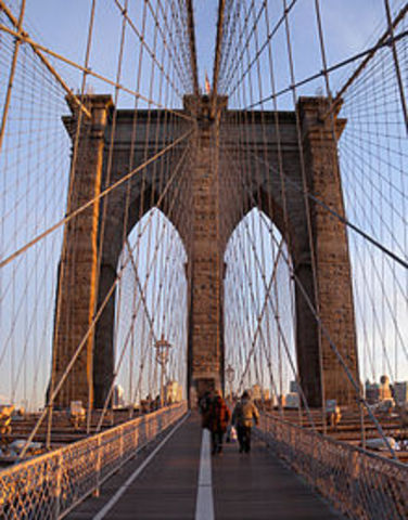 Brooklyn Bridge opens